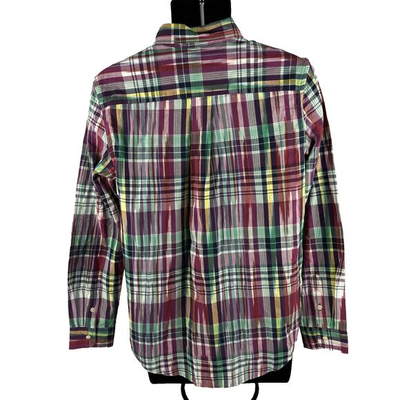 Boys Ralph Lauren Long Sleeve Button Down Shirt Size XL (18-20) Plaid Indian - Picture 7 of 7